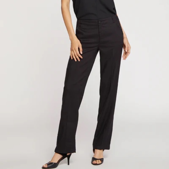 NWT NYDJ's Marilyn Straight Pants in Stretch Linen - size 12 - Picture 1 of 4